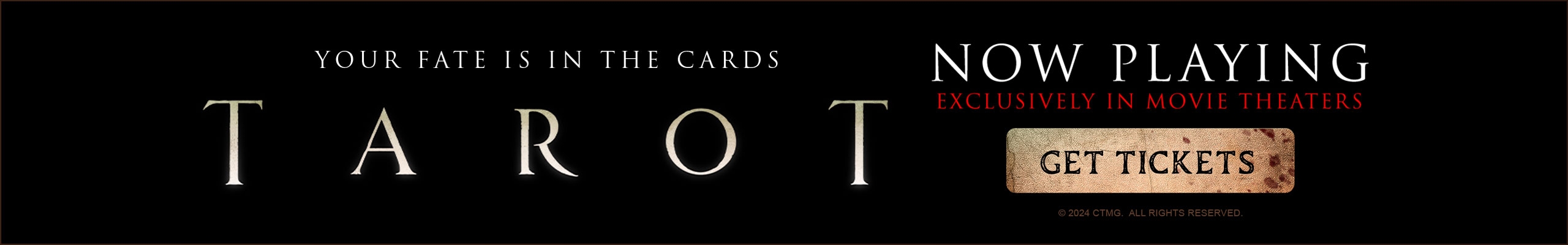 Tarot, now playing in theatres. Get tickets